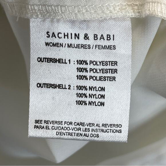 Sachin & Babi Dova Puffed One-Shoulder Bow Train Wrap Mini Dress - Picture 6 of 14